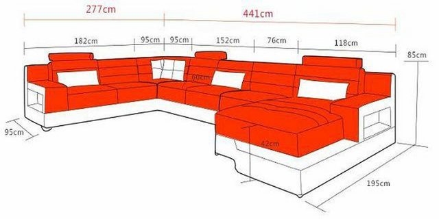 Xlmoebel Ecksofa Ecksofa aus Leder mit USB-Anschluss, modernes Design, Wohn günstig online kaufen