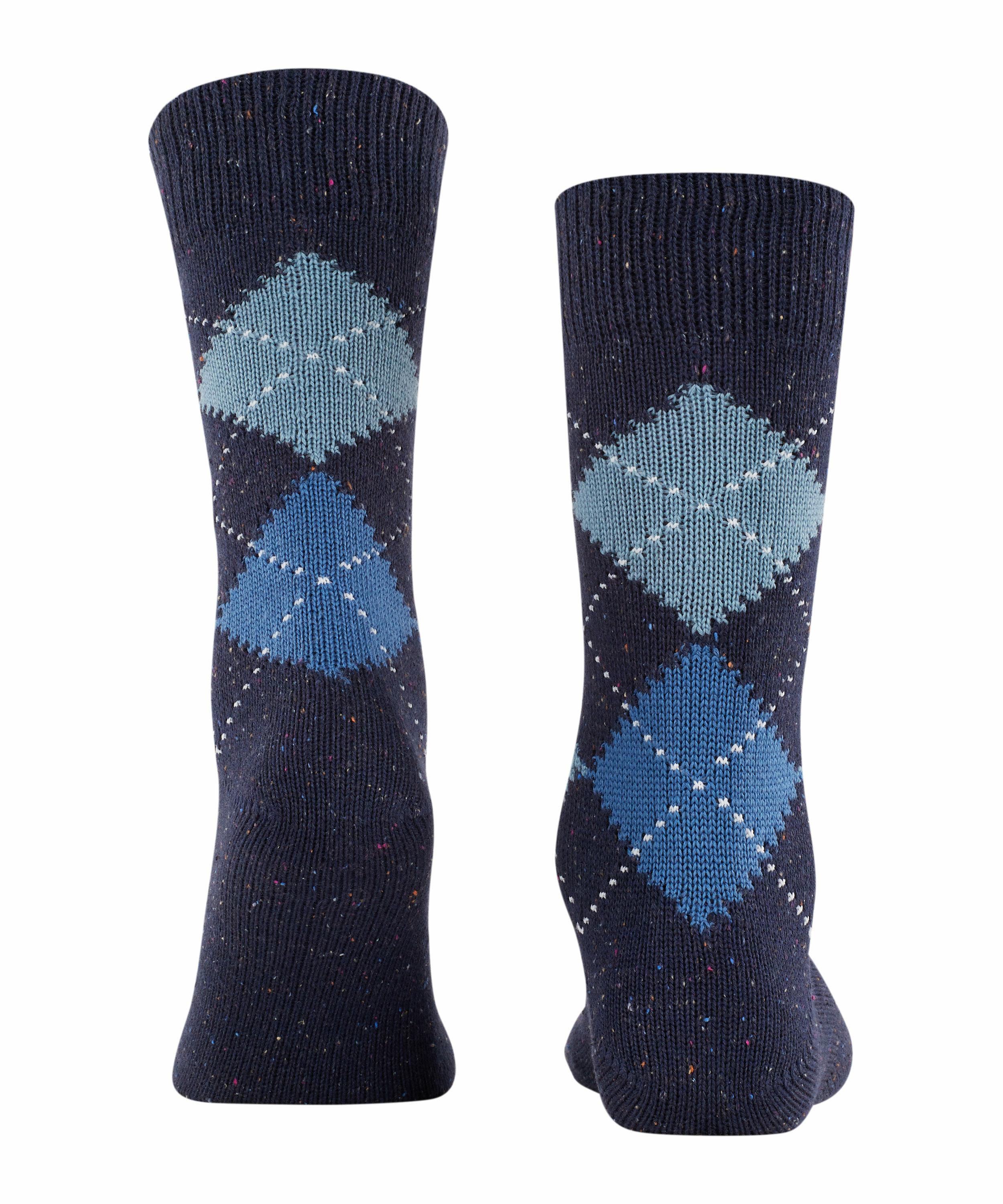 Burlington Raw Argyle Herren Socken, 46-50, Blau, Baumwolle, 21924-612203 günstig online kaufen