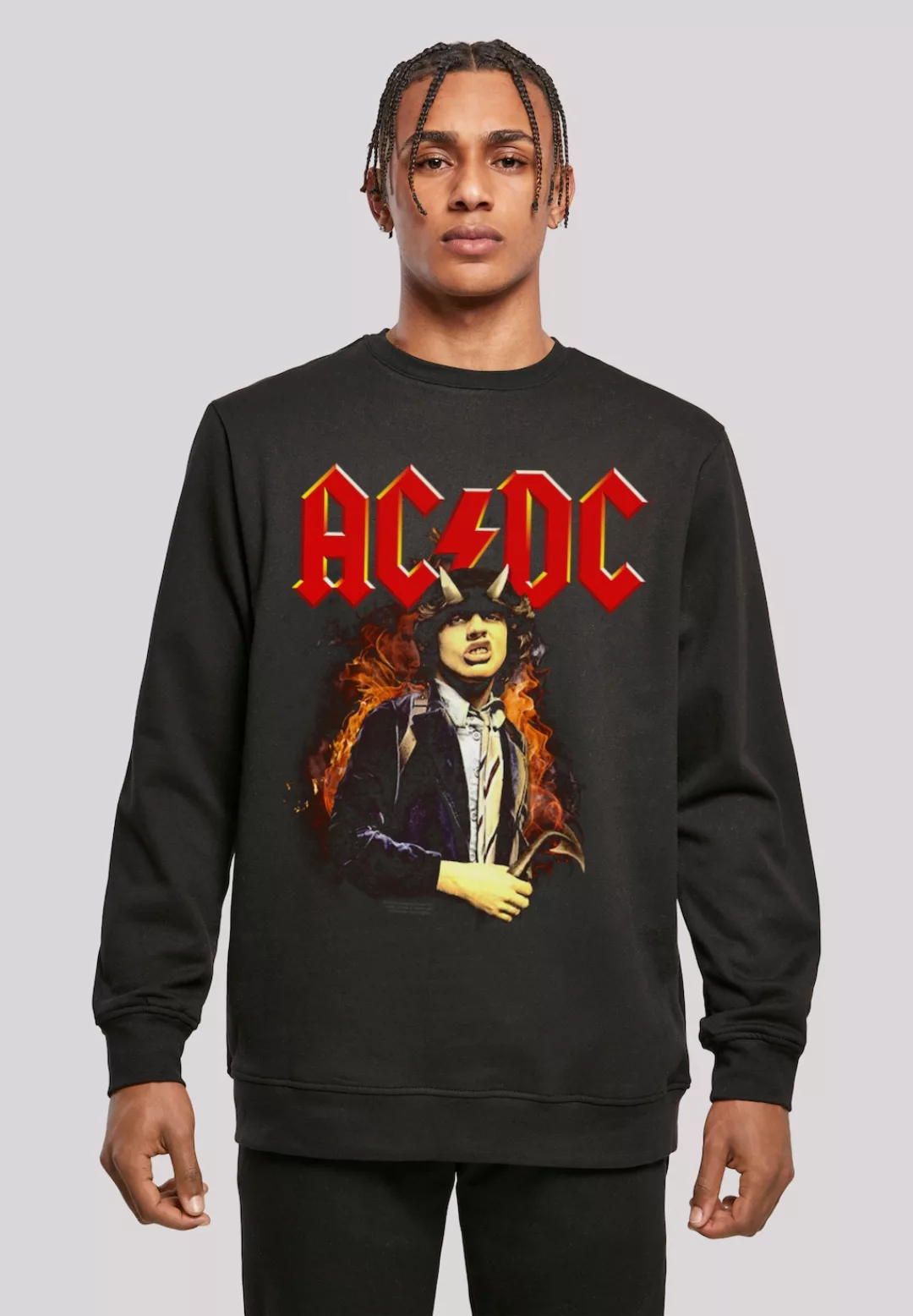 F4NT4STIC Sweatshirt "ACDC Rock Musik Band Angus Highway To Hell", Print günstig online kaufen