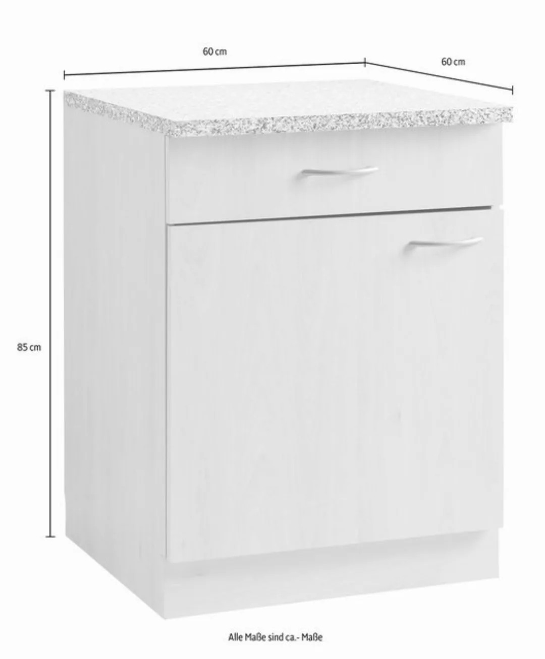 wiho Küchen Unterschrank Kiel 60 cm breit günstig online kaufen