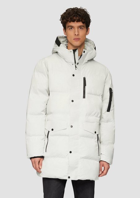 s.Oliver Allwetterjacke Wasserabweisender Puffermantel mit Zip-Details Tape günstig online kaufen