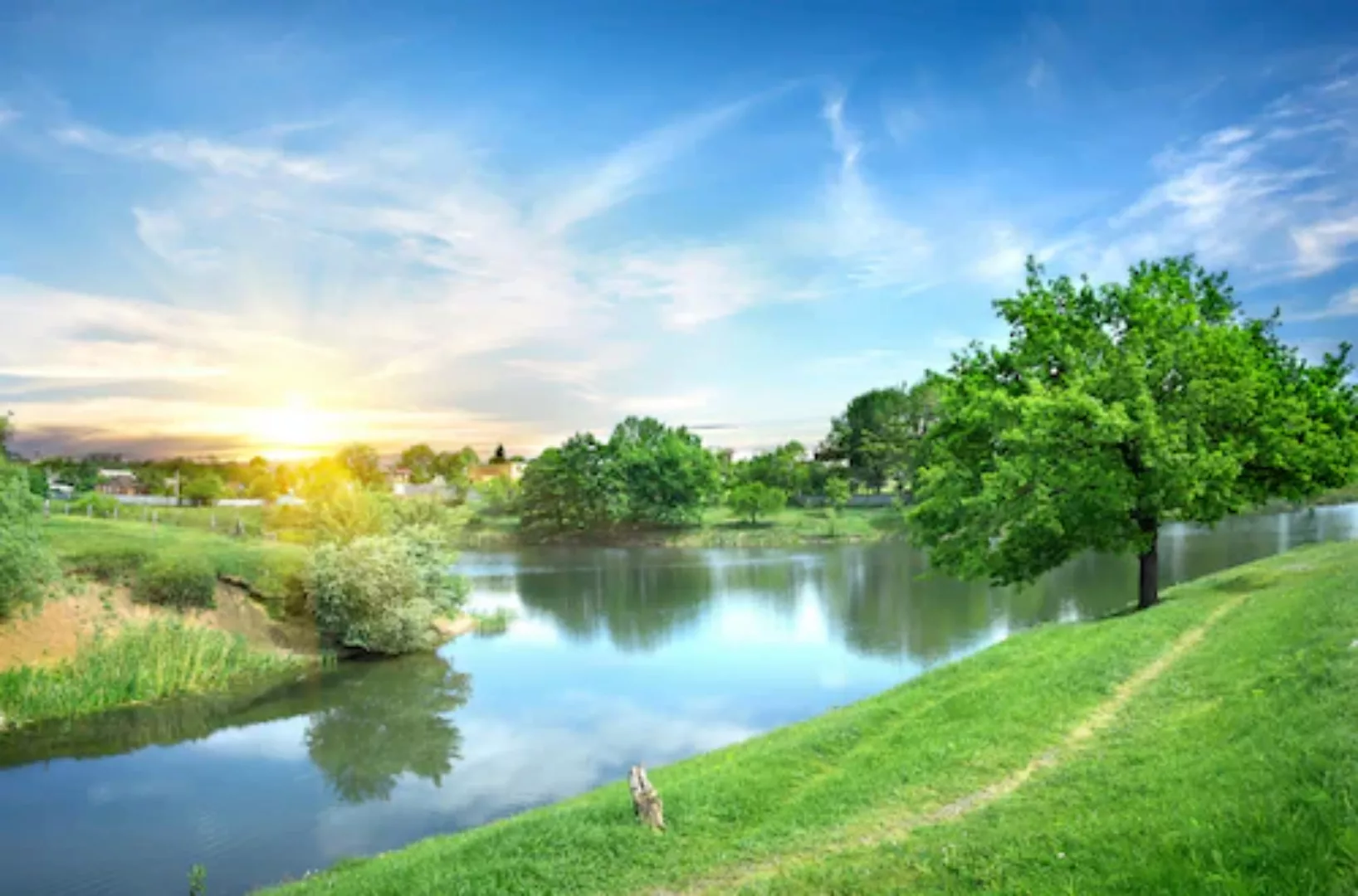 Papermoon Fototapete »Fluss in Landschaft« günstig online kaufen