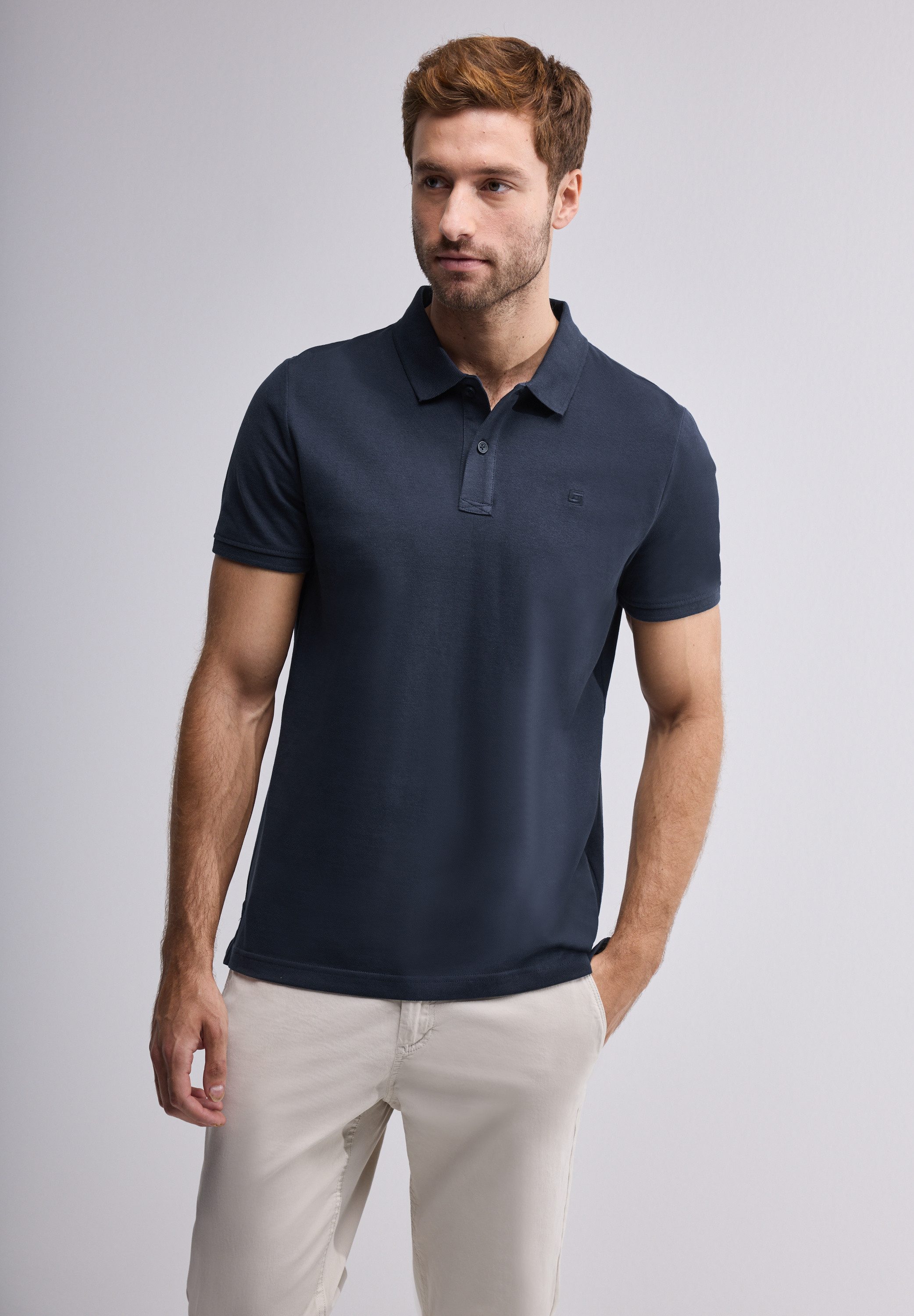 STREET ONE MEN Poloshirt, aus reiner Baumwolle günstig online kaufen