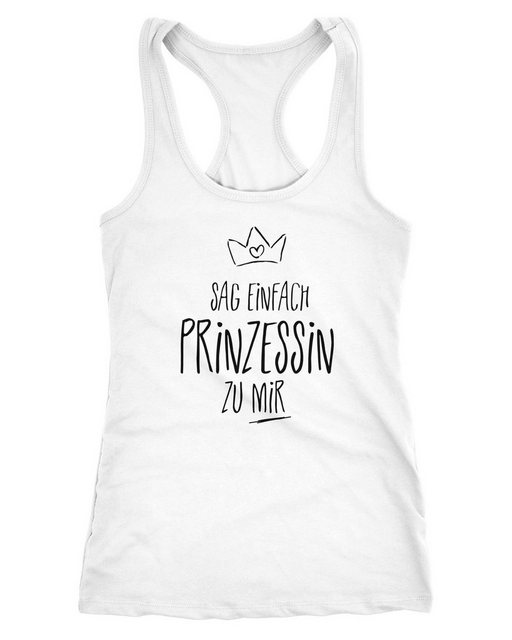 MoonWorks Tanktop Damen Tanktop Sag einfach Prinzessin zu mir Spruch Shirt günstig online kaufen