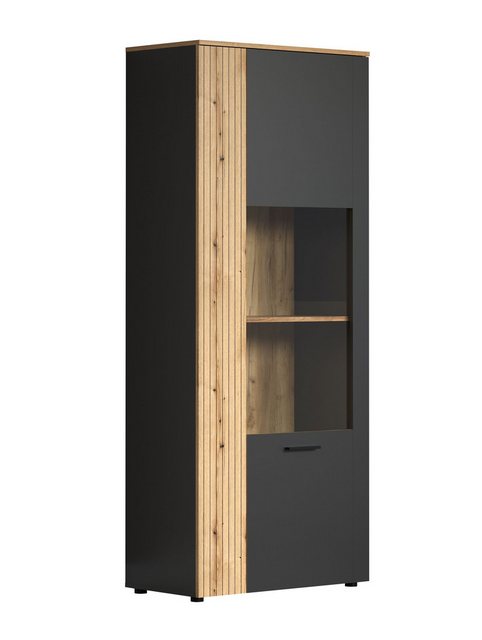 trendteam Vitrine (Vitrine) Vitrinenschrank Hochschrank 80 x 195 x 42 cm günstig online kaufen