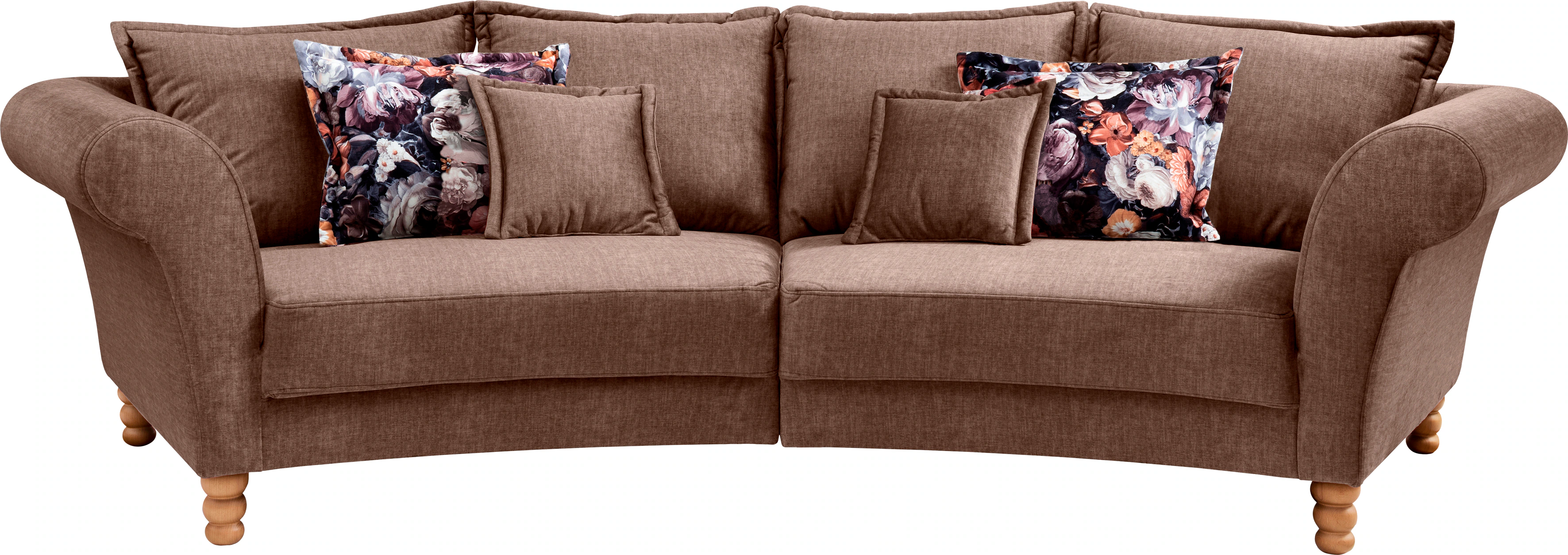 Home affaire Big-Sofa "Tassilo geschwungene Formensprache, bequem, Mega Sof günstig online kaufen