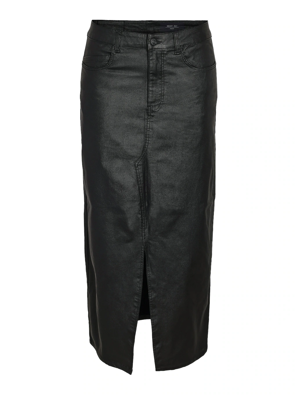 Noisy may Lederimitatrock "NMKATH NW SLIT LONG SKIRT COATED BL NOOS" günstig online kaufen