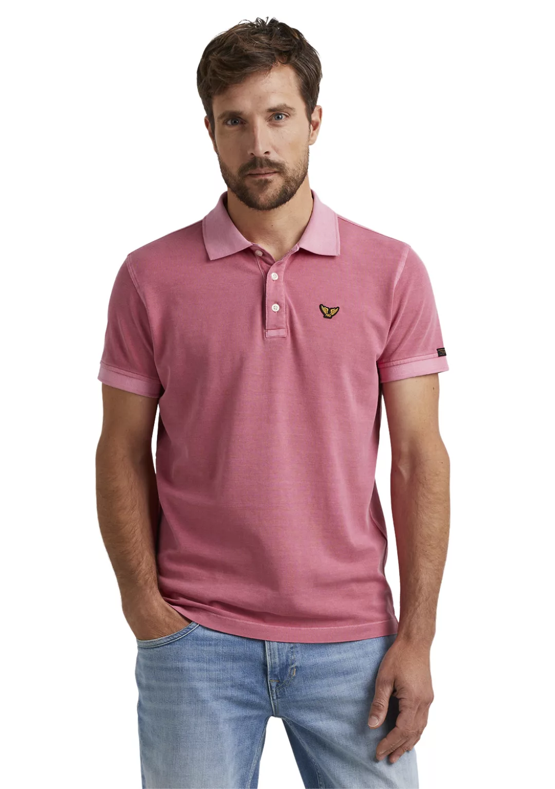 PME Legend Herren Poloshirt PIQUE GARMENT DYE - Regular Fit günstig online kaufen