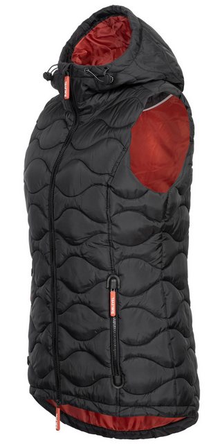 SUBLEVEL Steppweste Damen mit Kapuze Waistcoat Bodywarmer Waistcoat kurze W günstig online kaufen