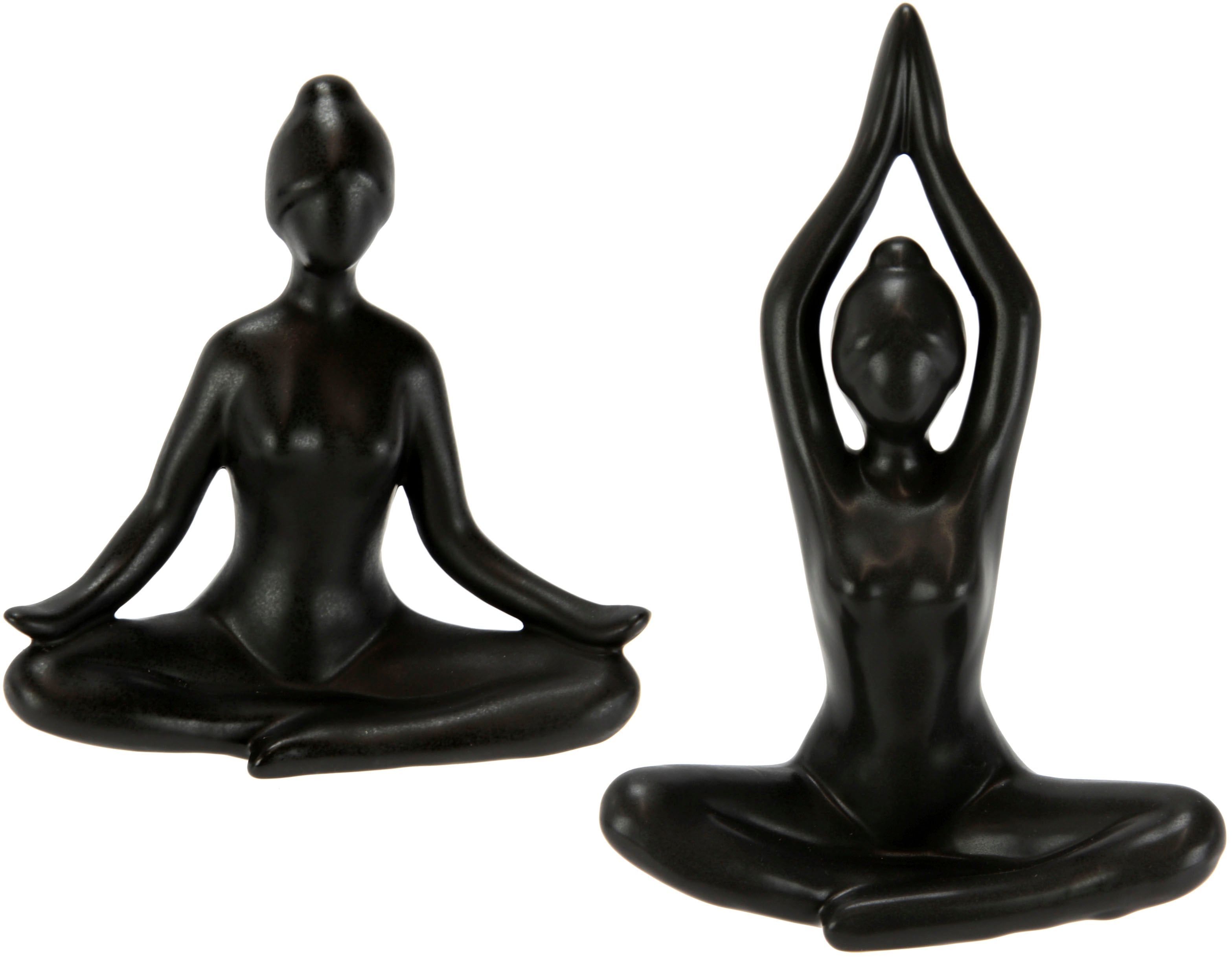 I.GE.A. Dekofigur "Yoga-Frau", 2er Set, Yogafigur, Yogaskulptur günstig online kaufen