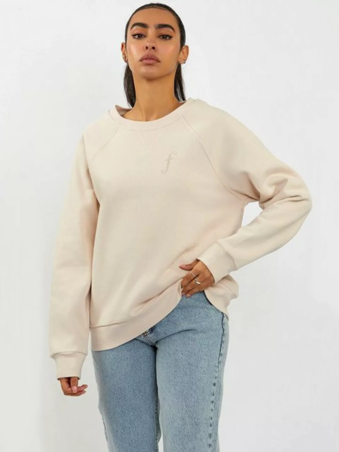 Freshlions Kurzweste Freshlions Sweatshirt F Embroidery beige XL günstig online kaufen