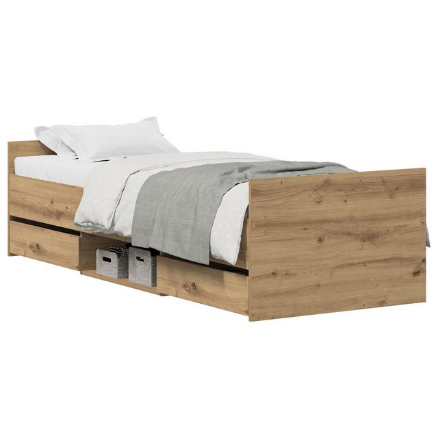 vidaXL Bett Bettgestell Artisan Eiche (1-tlg) günstig online kaufen