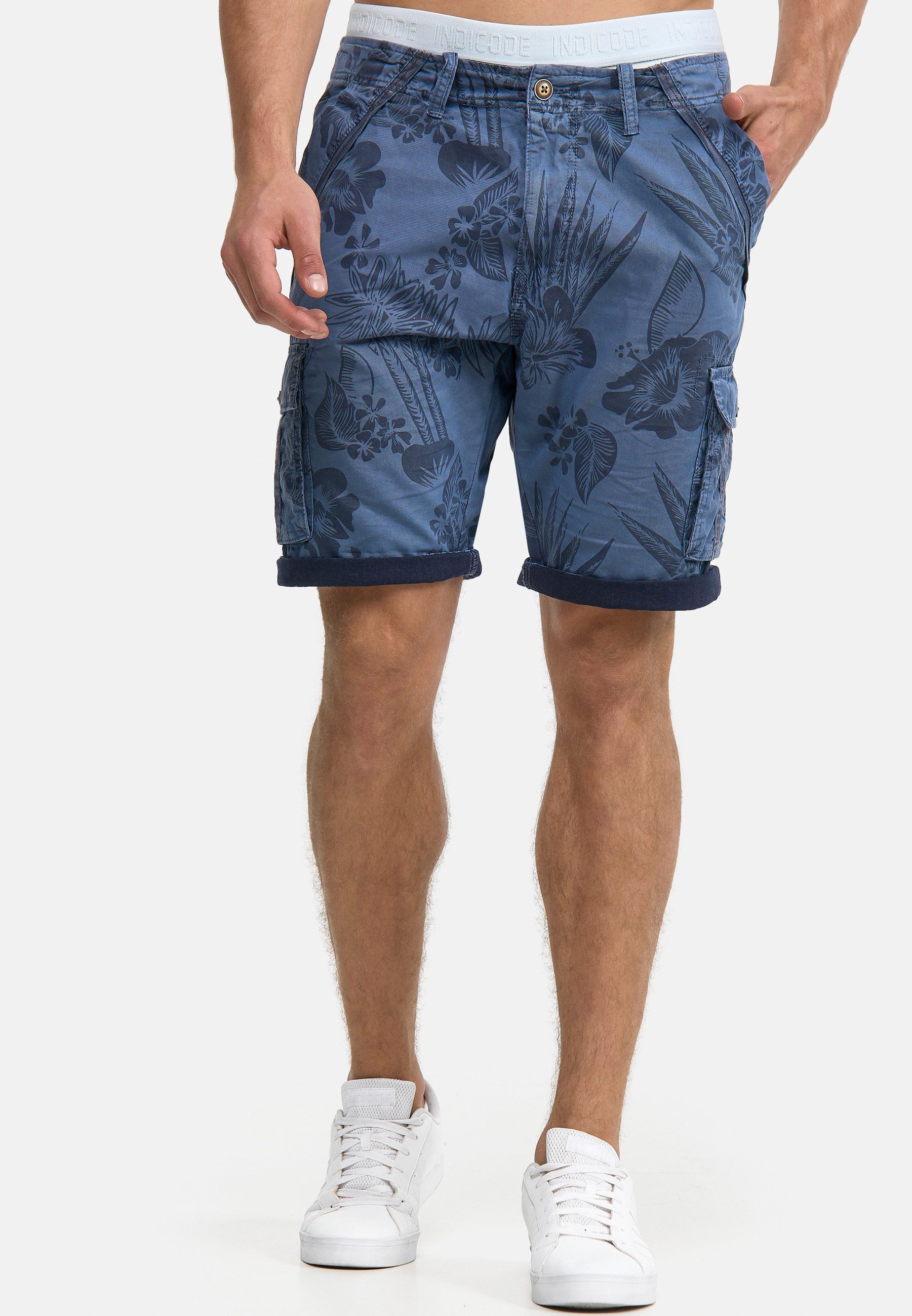 Indicode Cargoshorts Albert Hawaiishorts mit 6 günstig online kaufen