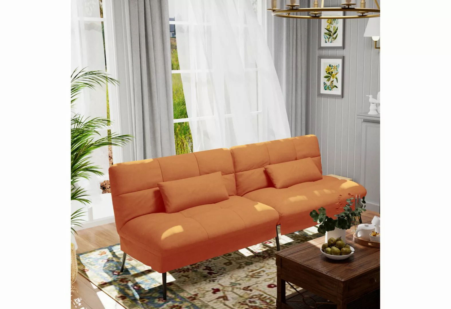 COMHOMA Sofa Schlafsofa mit Schlaffunktion, Bettsofa, Couch Gästebett mit v günstig online kaufen