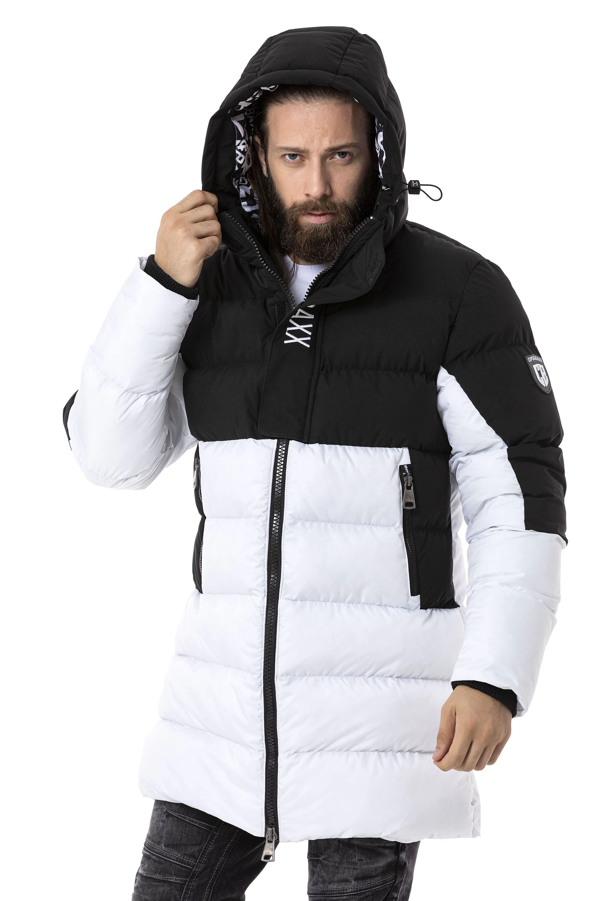 Cipo & Baxx Winterjacke "Winterjacke", mit Kapuze günstig online kaufen