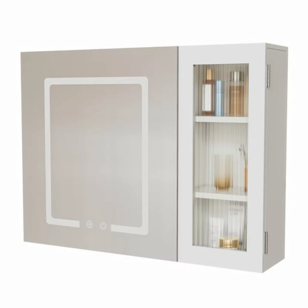 TWSOUL Badezimmerspiegelschrank Spiegelschränke mit LED-Beleuchtung, 80cm*6 günstig online kaufen