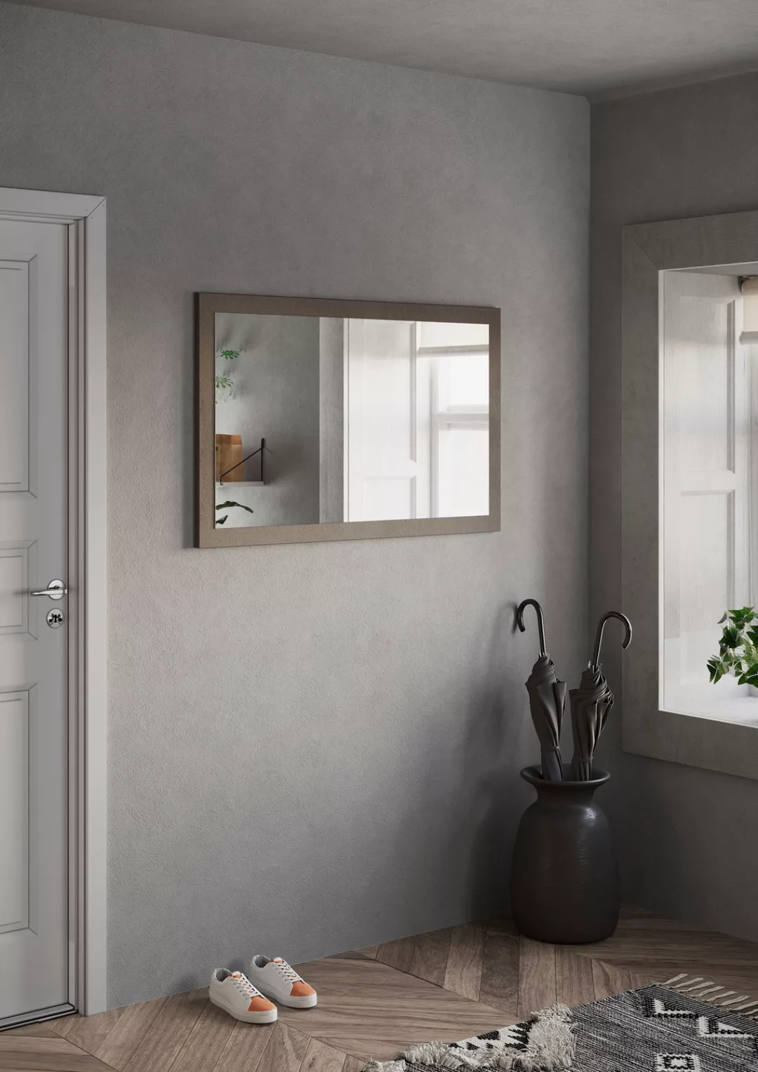 INOSIGN Garderobenspiegel "Frame", 110 x 68 cm mit Rahmen günstig online kaufen