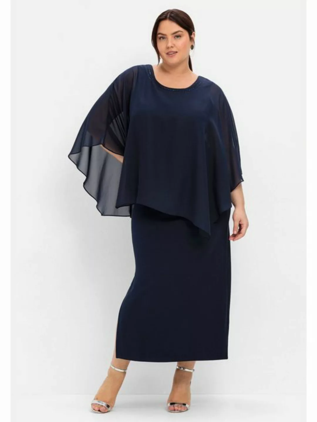 Sheego Abendkleid "Große Größen", im Lagenlook günstig online kaufen