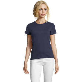 Sols  T-Shirt Camiseta IMPERIAL FIT color French Marino-100% algodón günstig online kaufen