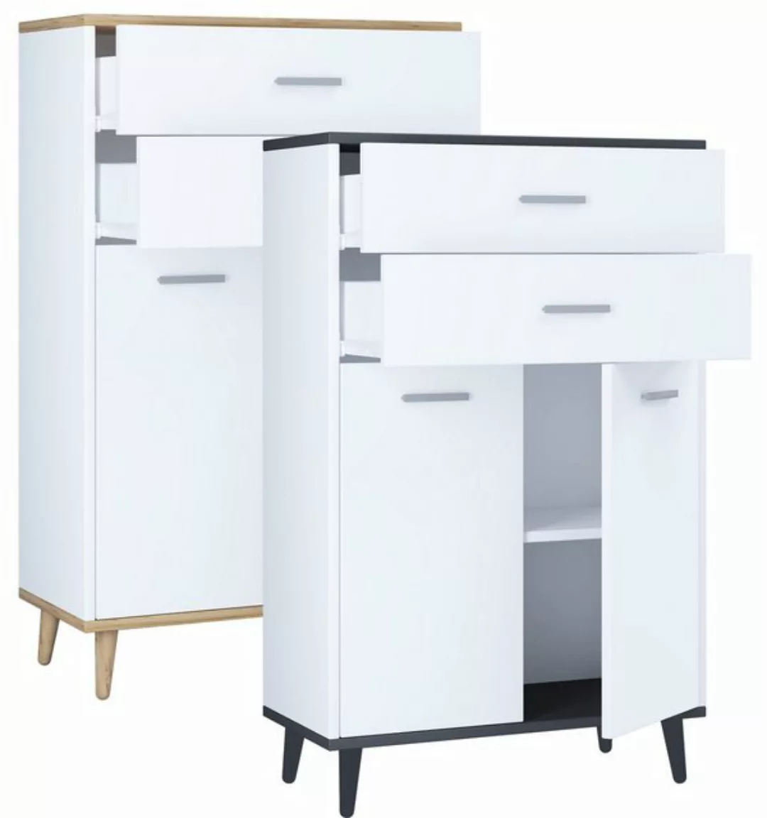 VCM Midischrank Holz Badmöbel Sideboard Kommode Bad Schrank Landos (1-St) günstig online kaufen