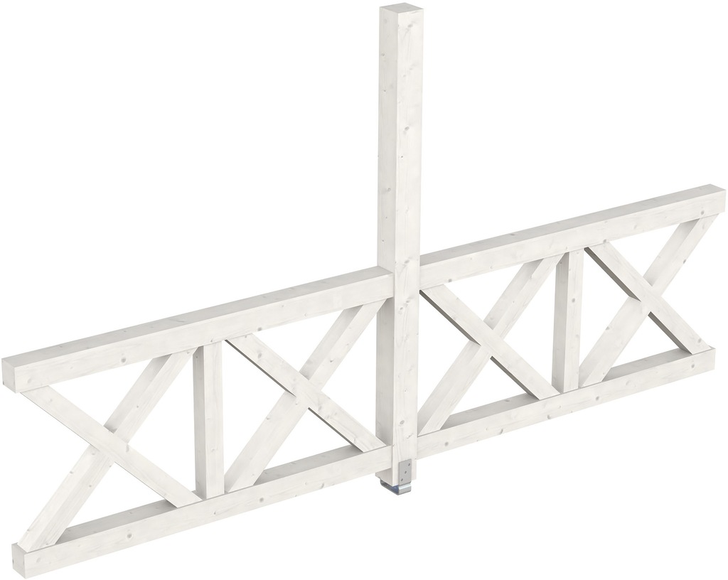 Skan Holz Seitenwand Andreaskreuz (FS) 355 x 210 cm Fichte Schiefergrau günstig online kaufen