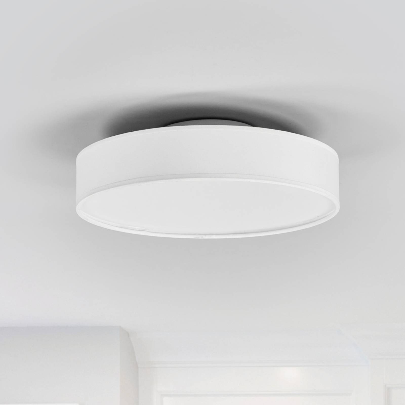 LED-Stoffdeckenlampe Saira, 30 cm, weiß günstig online kaufen