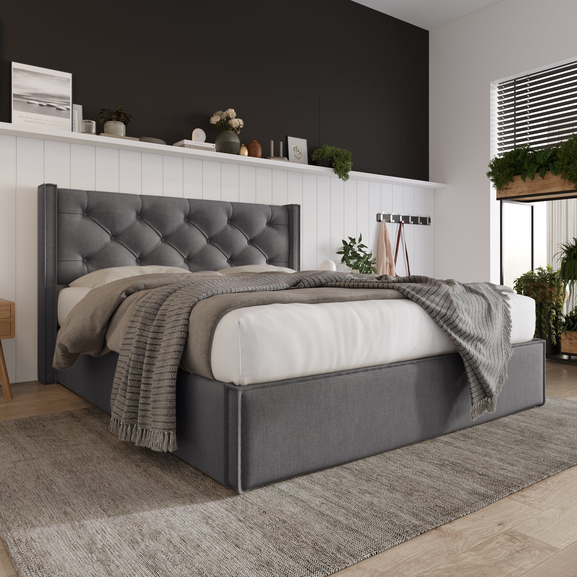 PHOEBE CAT Boxspringbett (Polsterbett Doppelbett 160x200 günstig online kaufen