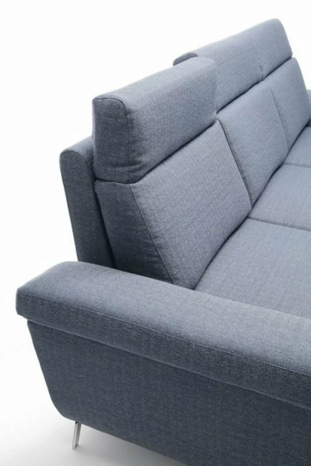 JVmoebel Ecksofa Wohnzimmer Textil L-Form Sofas Grau NEU Ecksofa Couch Pols günstig online kaufen
