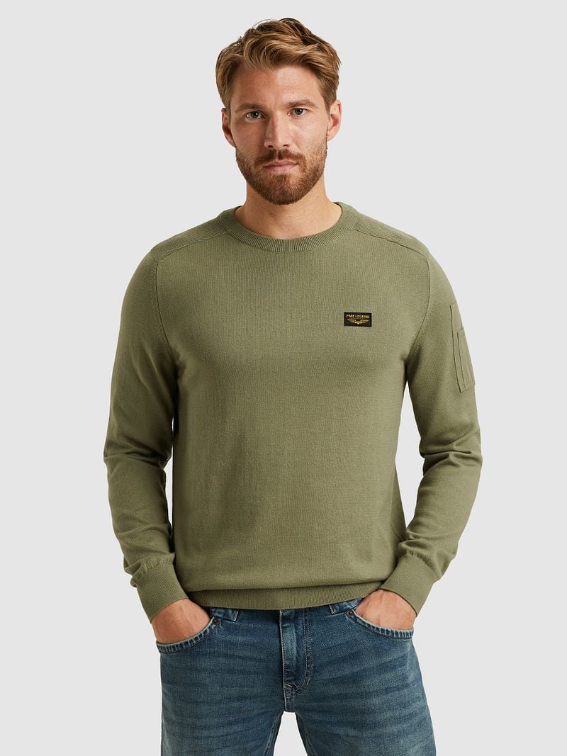PME Legend American Classic Pullover Oil Grün - Größe XL günstig online kaufen