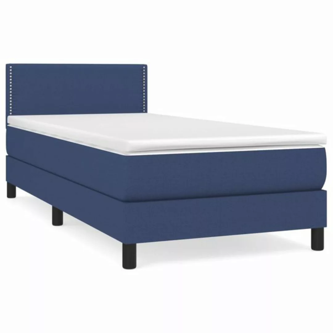 vidaXL Boxspringbett Bett Boxspringbett mit Matratze und LED Stoff (90 x 19 günstig online kaufen