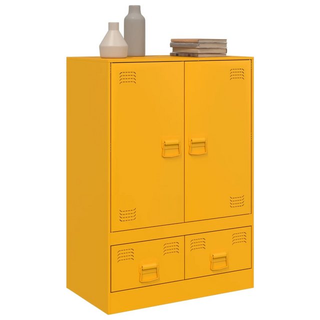 vidaXL Mehrzweckschrank Highboard Senfgelb 67x39x95 cm Stahl günstig online kaufen