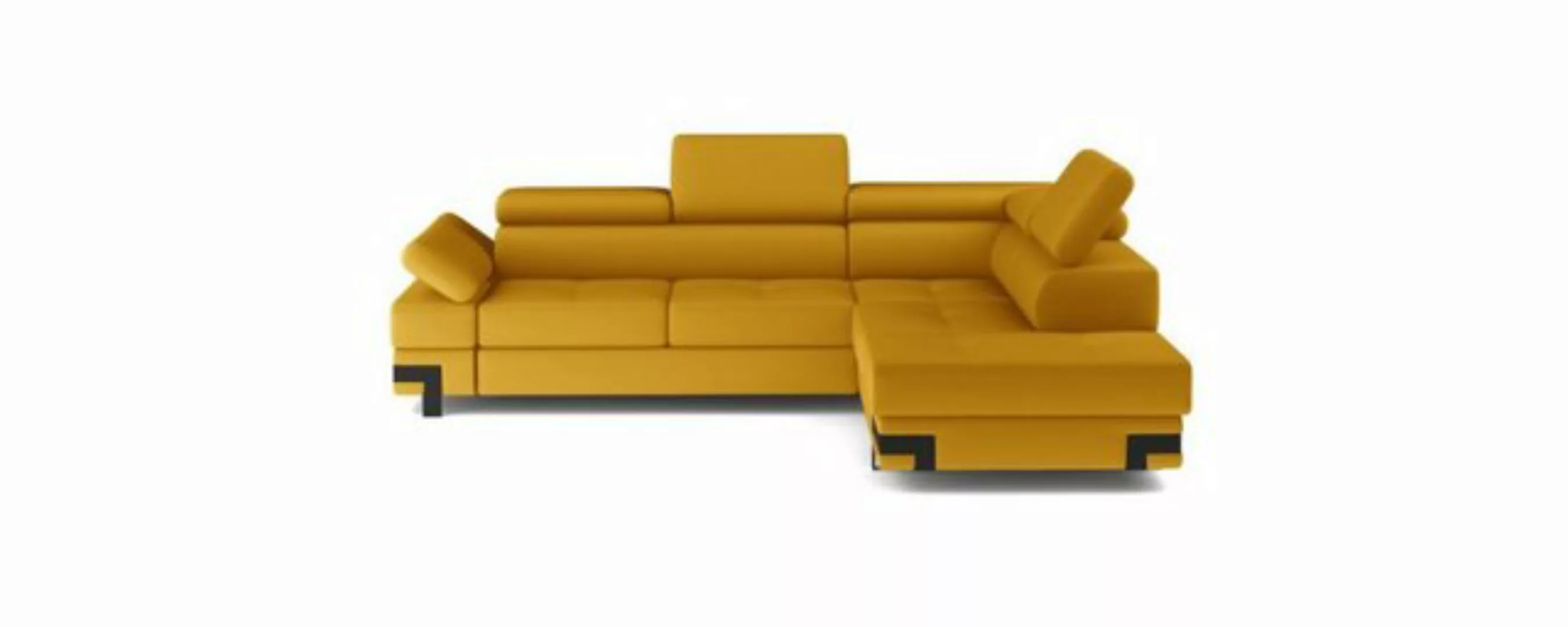 Sofa Dreams Ecksofa Chemnitz L Form orange, L Form mit Schlaffunktion, Bett günstig online kaufen