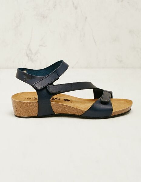 Leder-sandalen Rosalinde Mit Klettverschlüssen günstig online kaufen