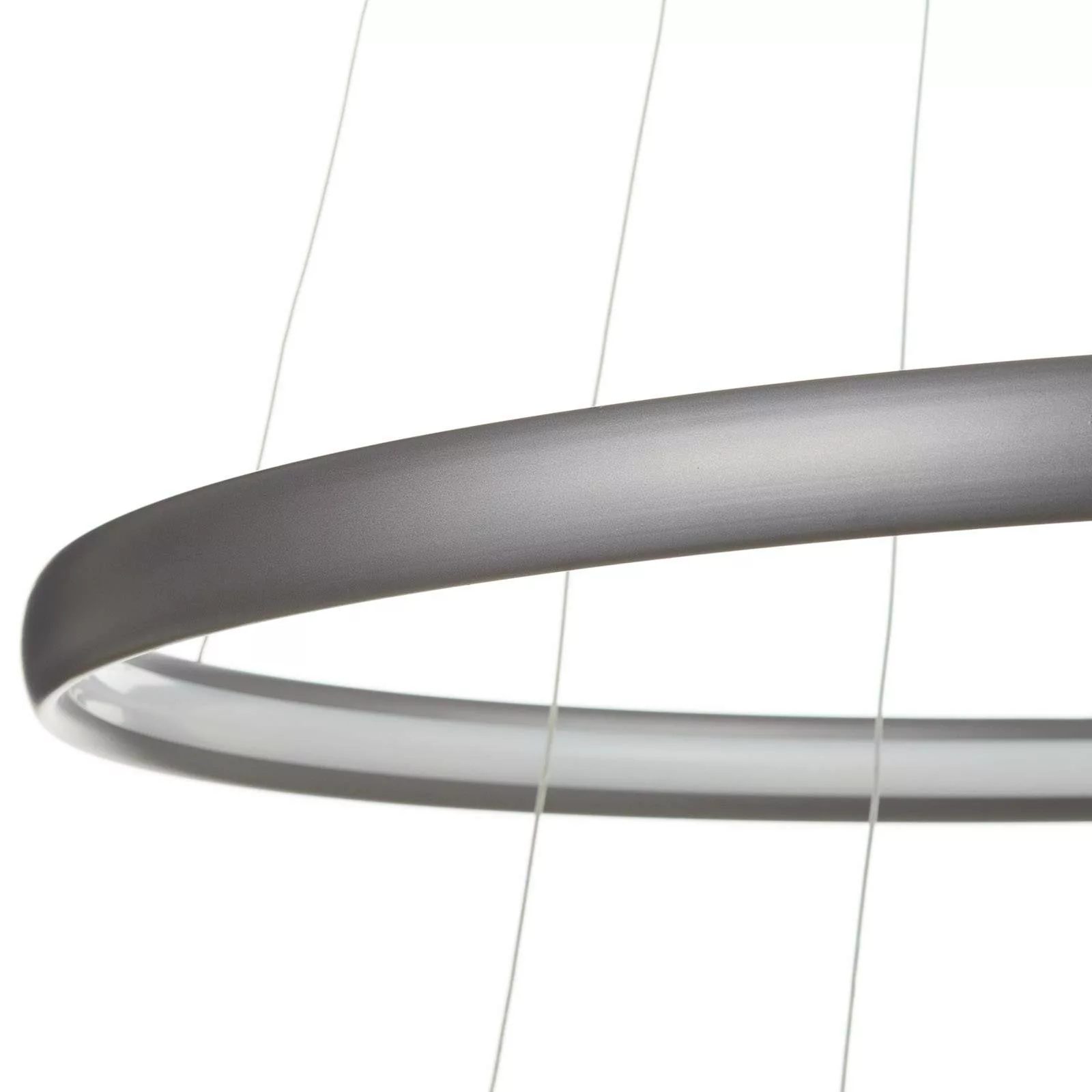 LED-Hängeleuchte Trinity aus Aluminium, silber günstig online kaufen