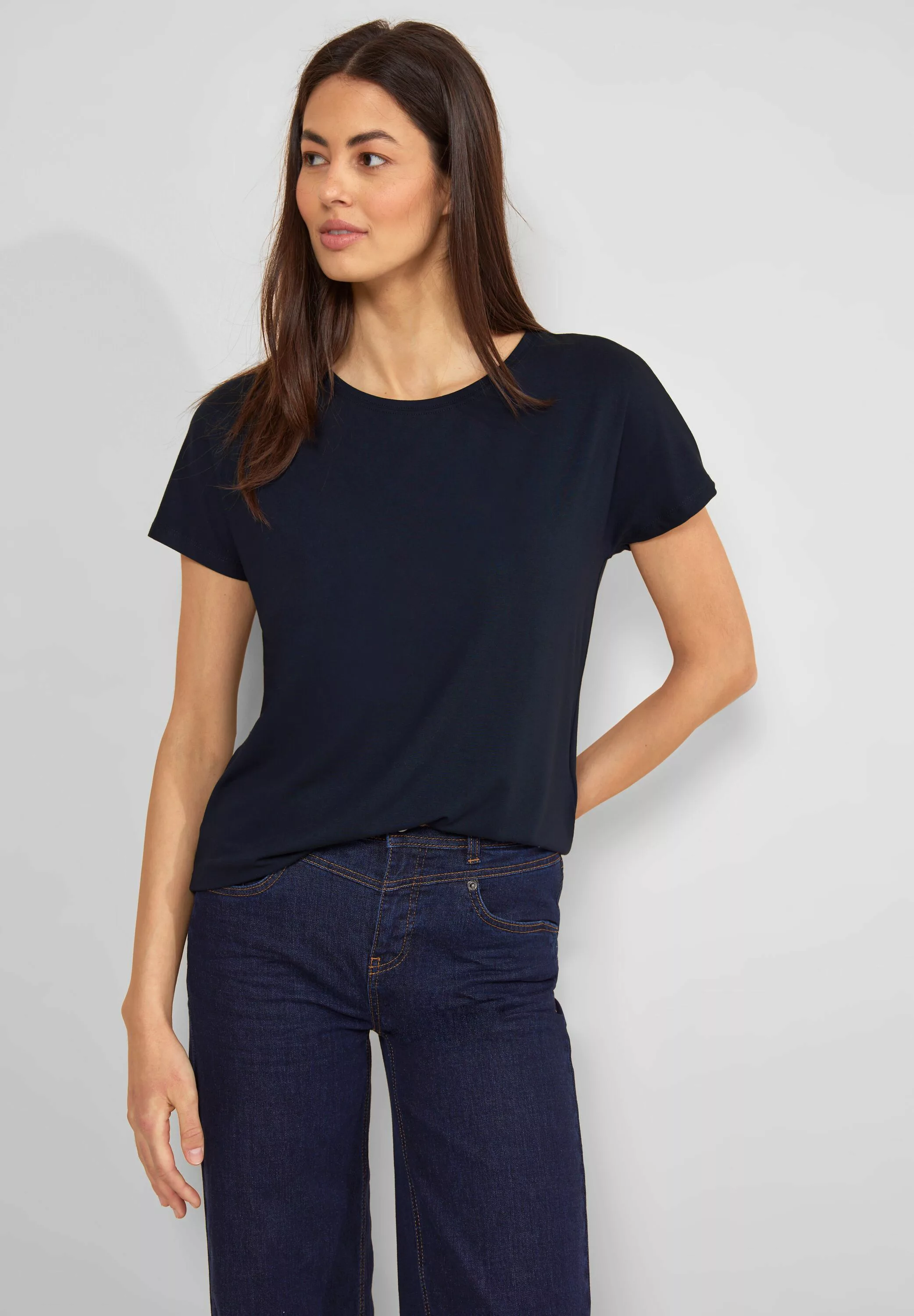 STREET ONE Shirttop in Unifarbe günstig online kaufen