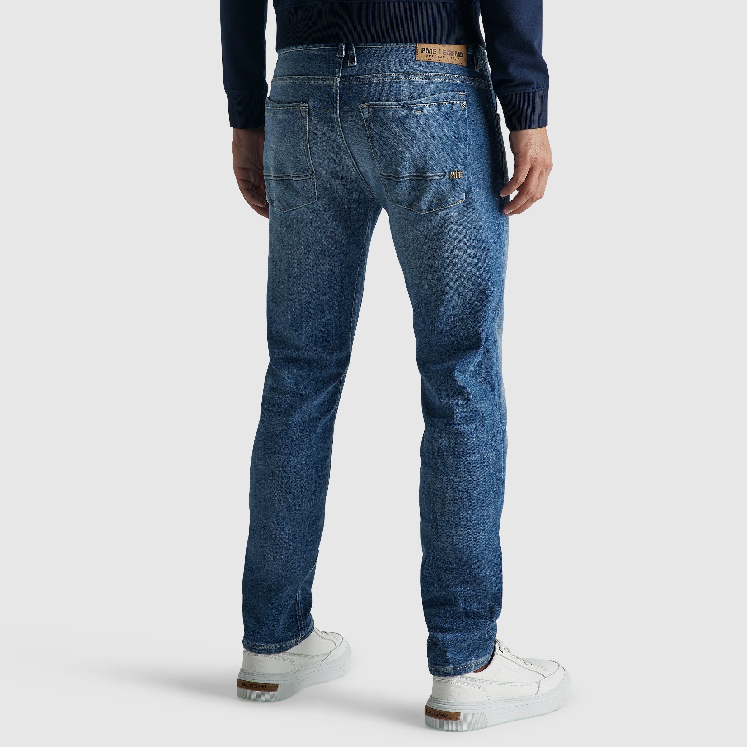 PME Legend Herren Jeans COMMANDER 3.0 - Relaxed Fit - Blau - Fresh Mid Blue günstig online kaufen