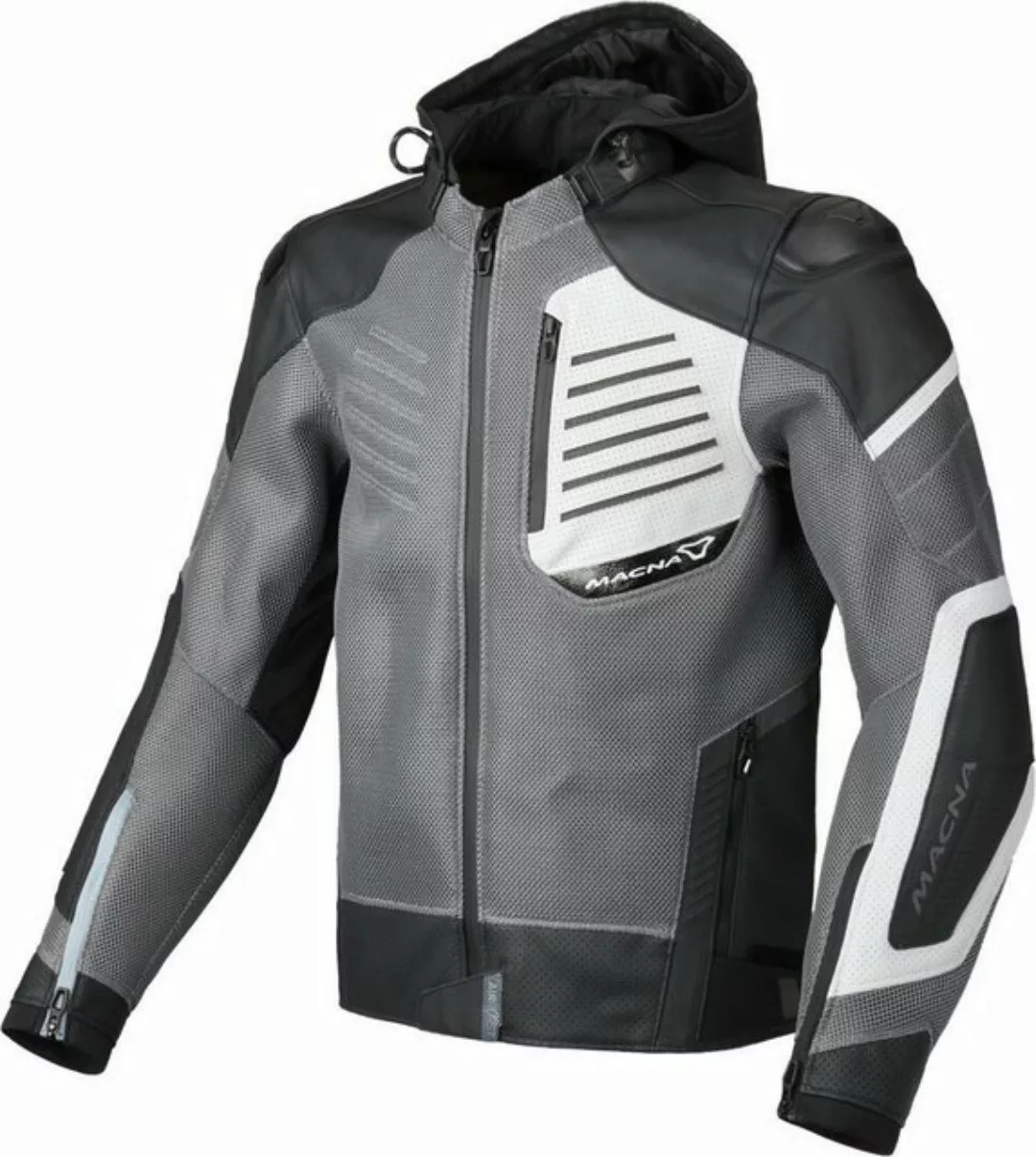 Macna Motorradjacke Risant perforierte Motorrad Leder- / Textiljacke günstig online kaufen