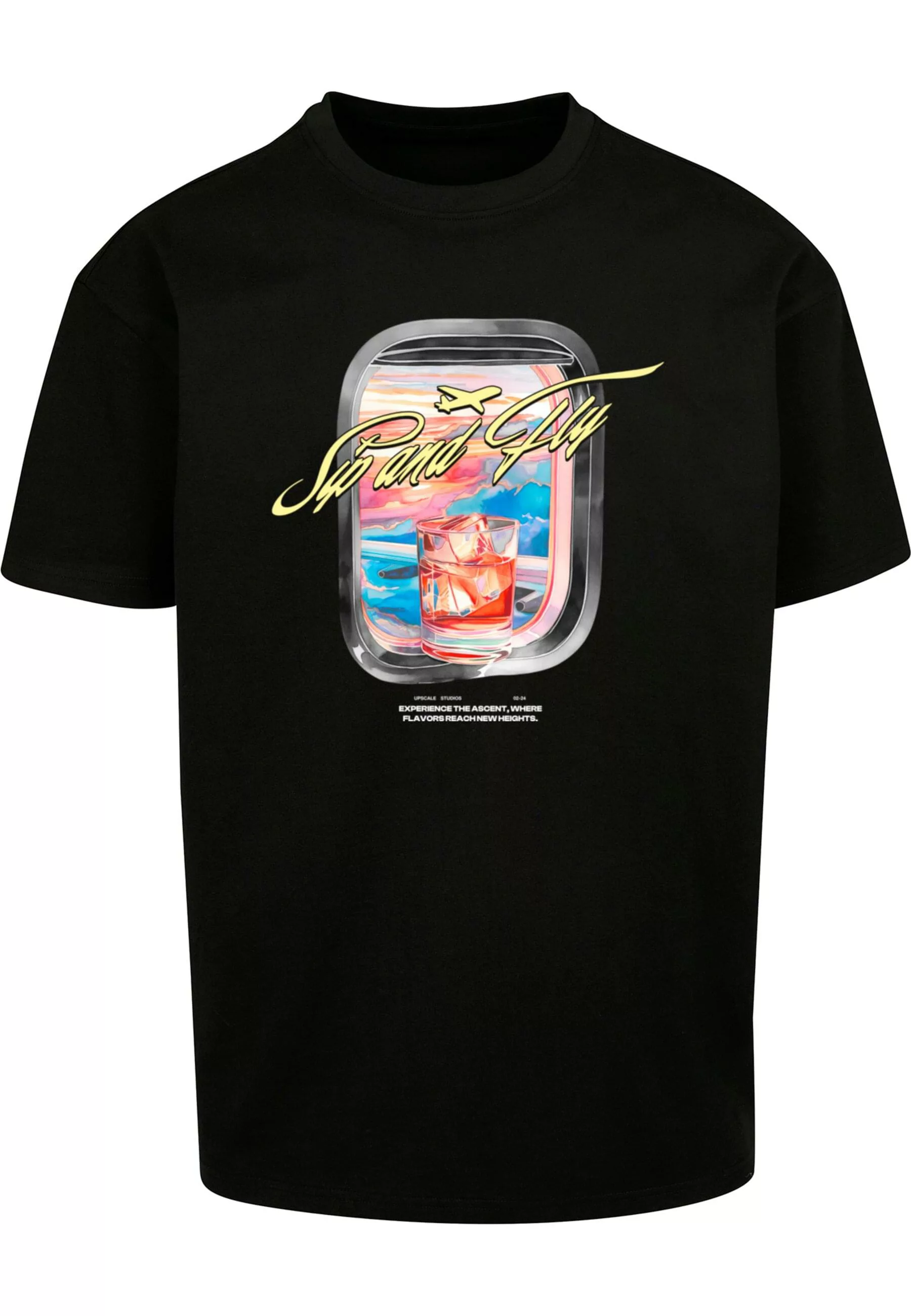 Upscale by Mister Tee T-Shirt "Upscale by Mister Tee Sip&Fly Heavy Oversize günstig online kaufen