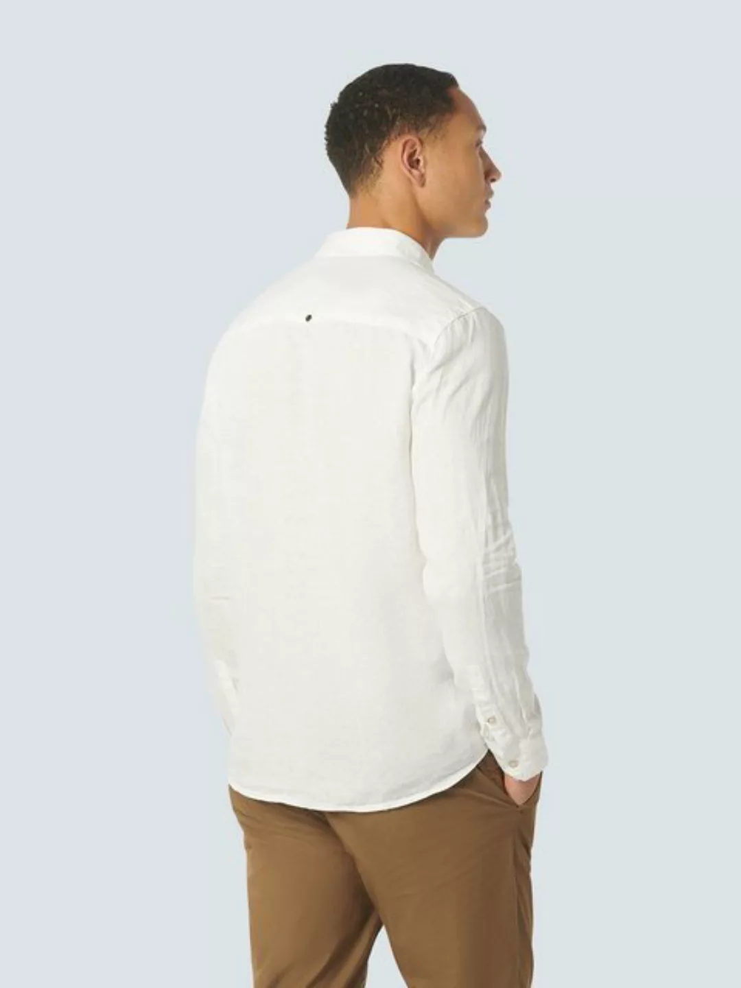 NO EXCESS Langarmshirt Shirt Linen Solid günstig online kaufen