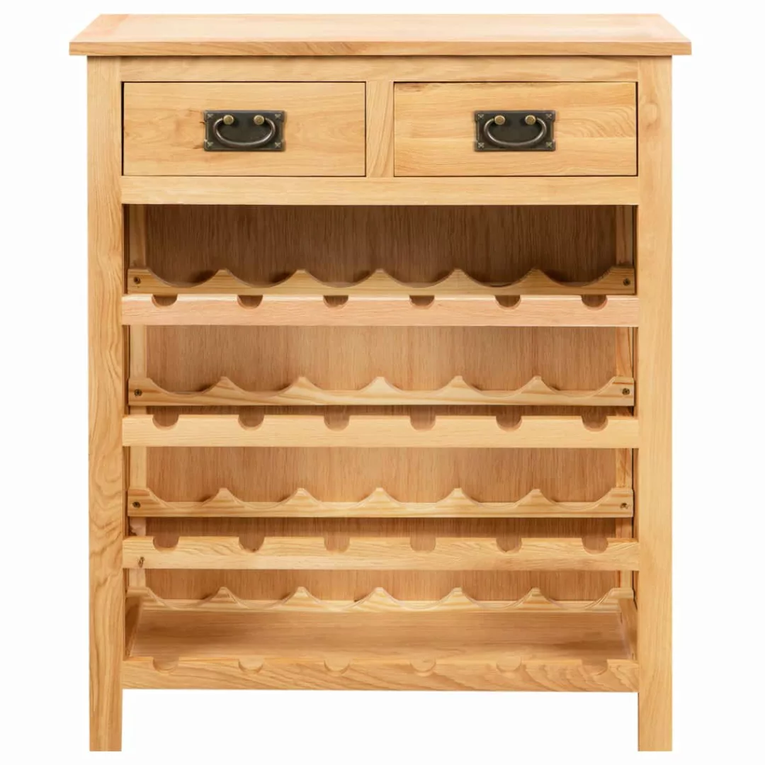 Weinschrank 72 X 32 X 90 Cm Massivholz Eiche günstig online kaufen