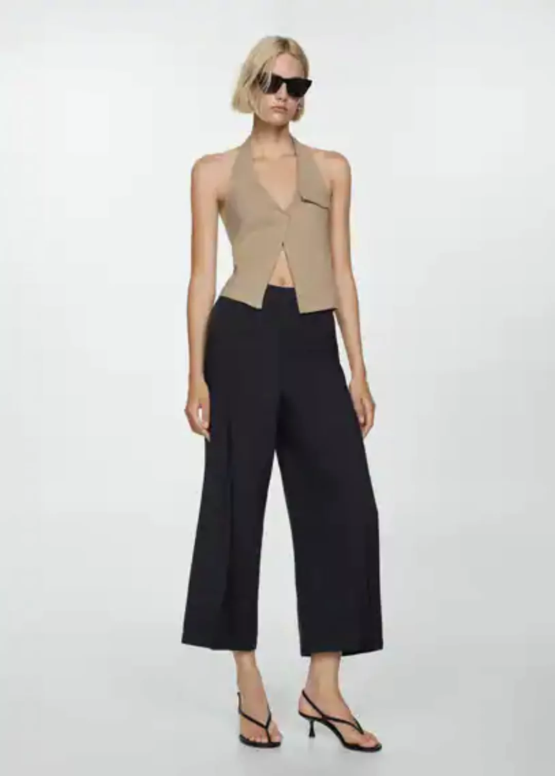 Fließende Hose in Cropped-Optik günstig online kaufen