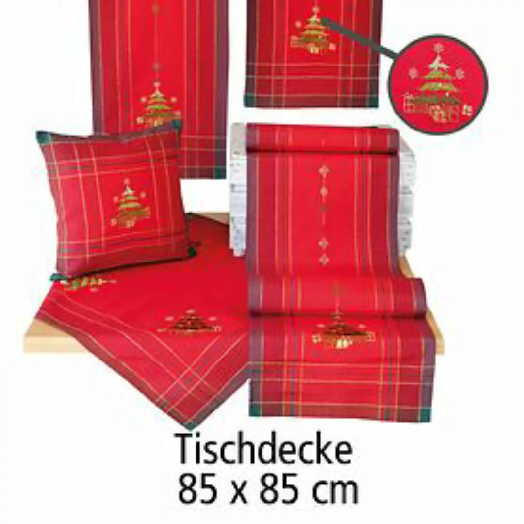 Tischdecke 'Weihnachtsbaum' 85x85 günstig online kaufen