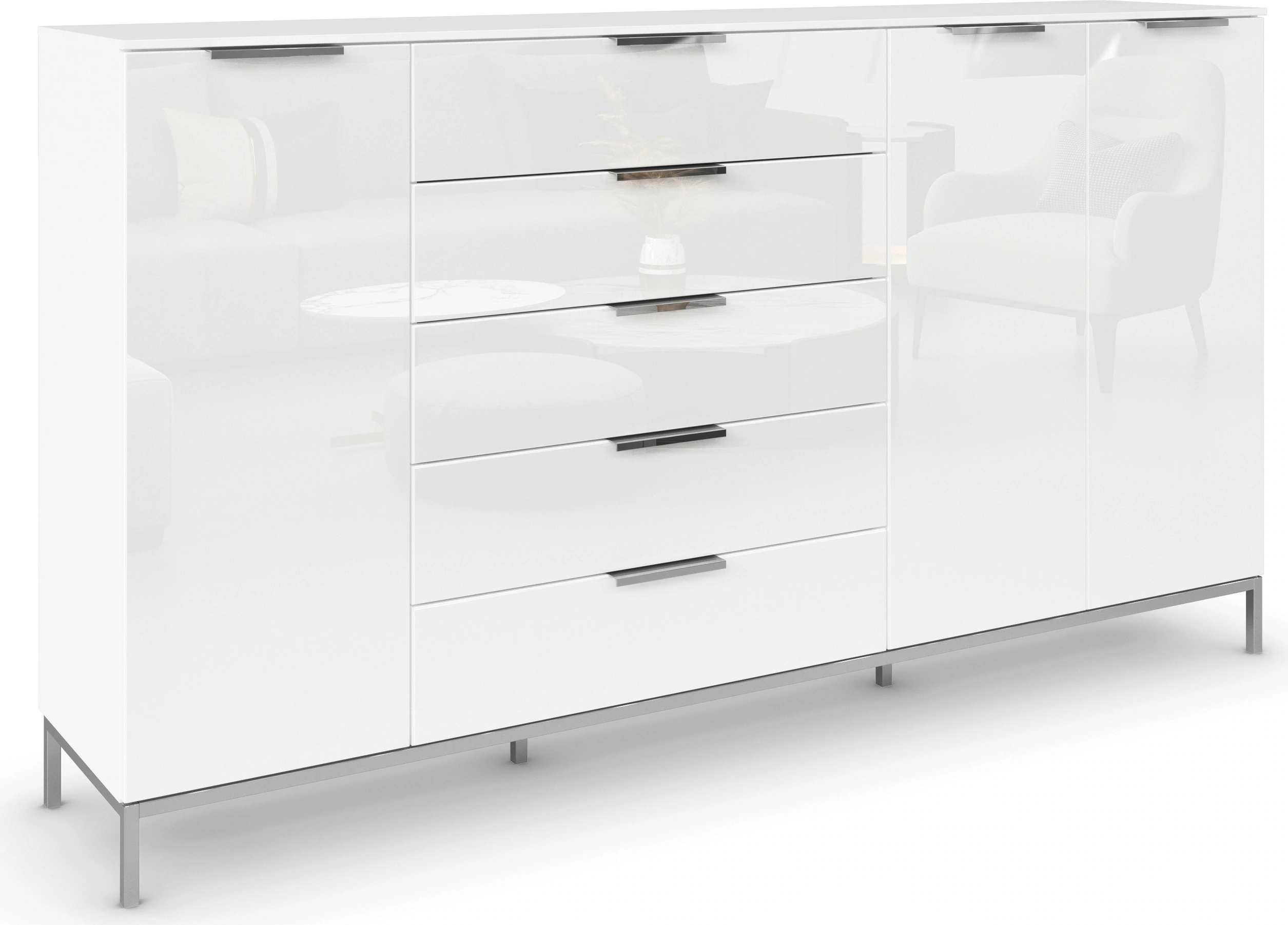 rauch Kombikommode "Kommode Türkommode Sideboard Kombikommode FLIPP mit Gla günstig online kaufen