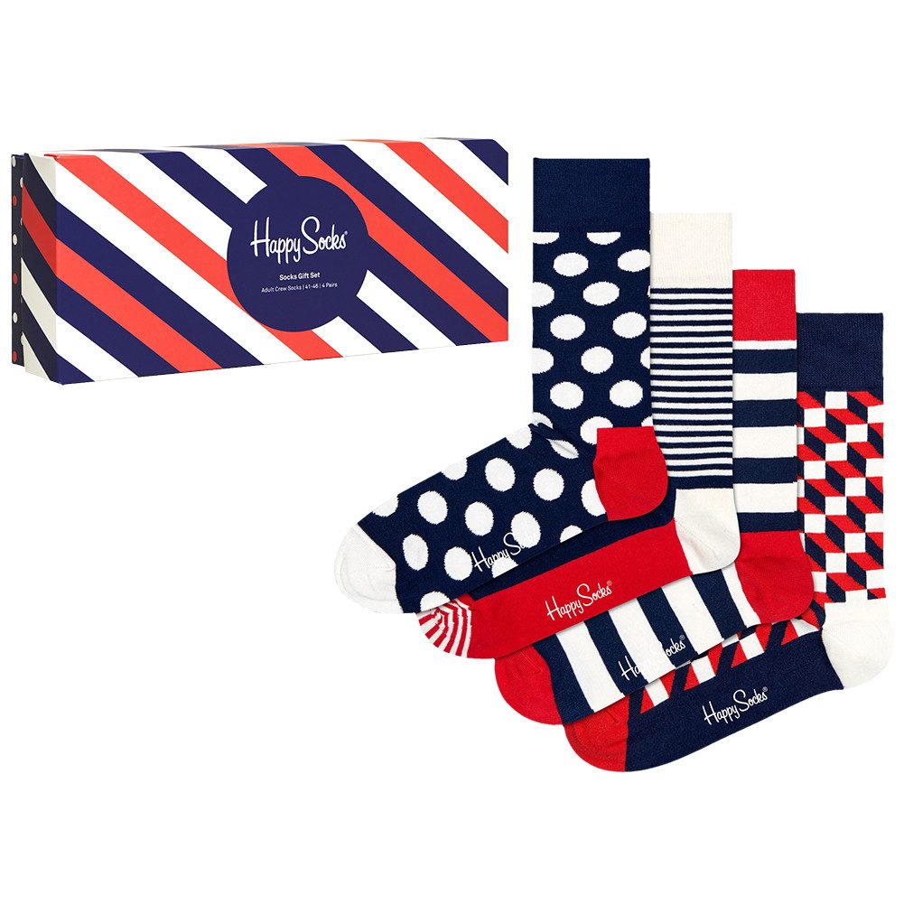 Happy socks  Socken Classic Navy 4-Pack Gift Box günstig online kaufen
