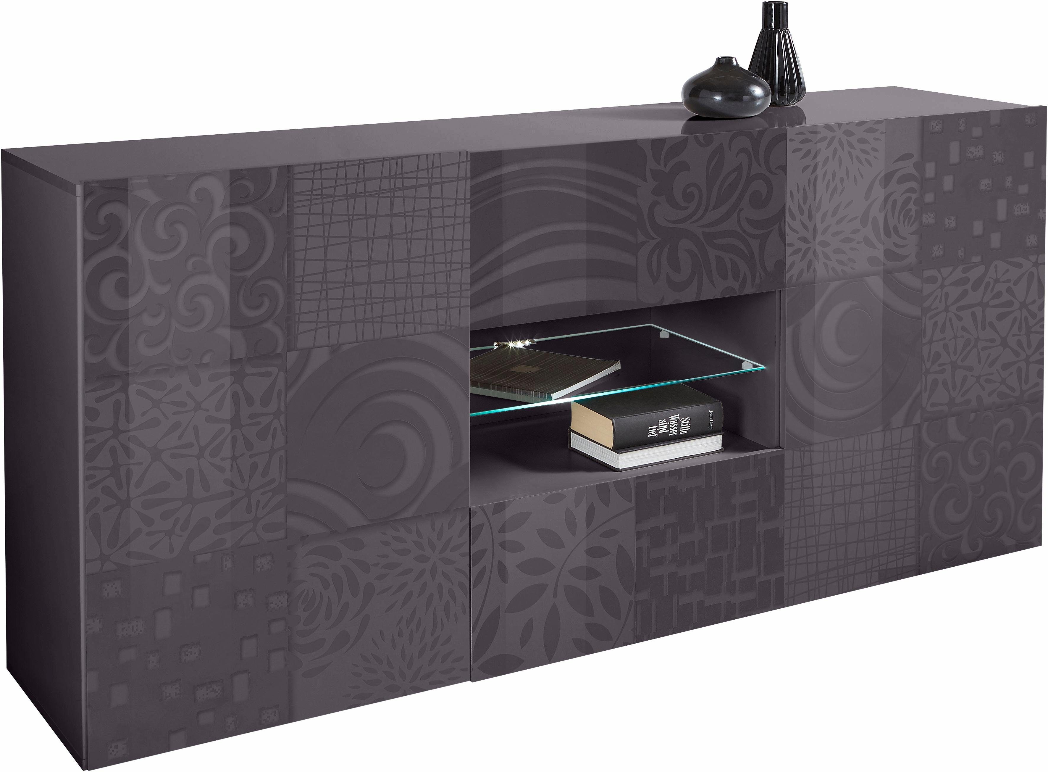 INOSIGN Sideboard "Miro", Breite 181 cm mit dekorativem Siebdruck günstig online kaufen