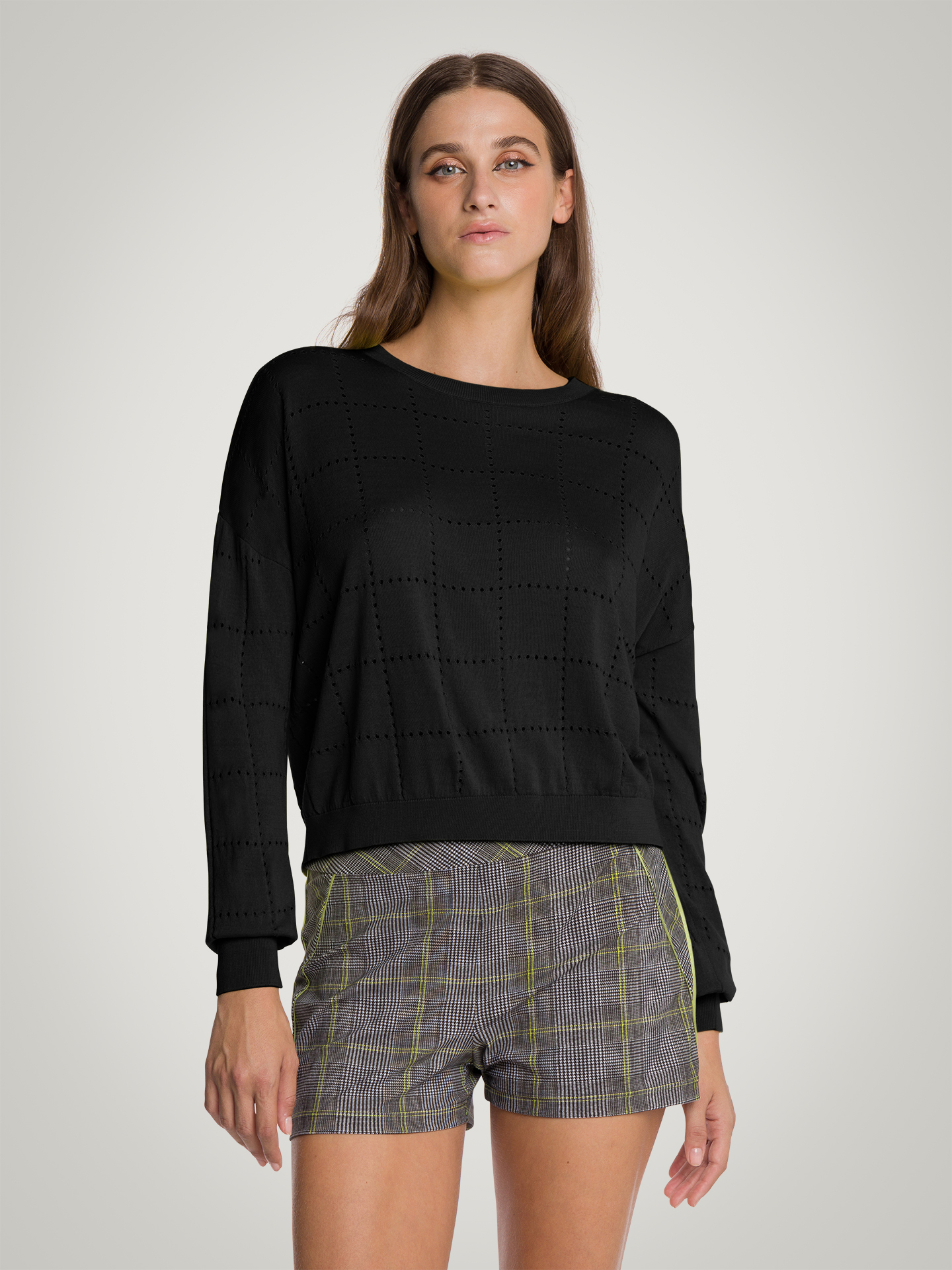 Wolford - Summer Knit Top Long Sleeves, Frau, black, Größe: S günstig online kaufen