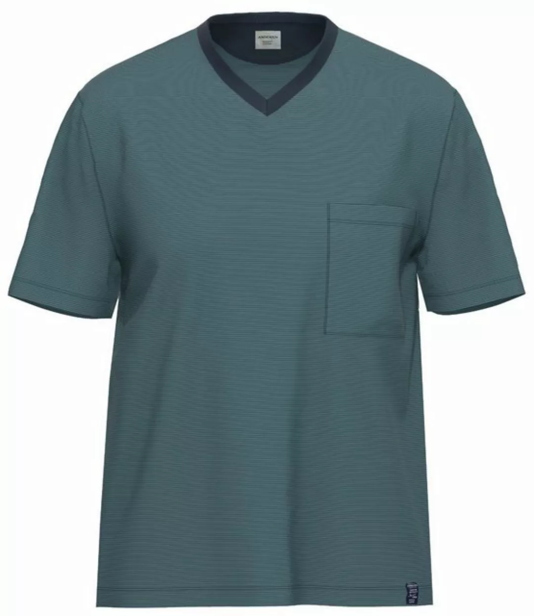 Ammann Pyjamaoberteil Herren Schlafanzug Oberteil Kurzarm (1-tlg) Baumwolle günstig online kaufen