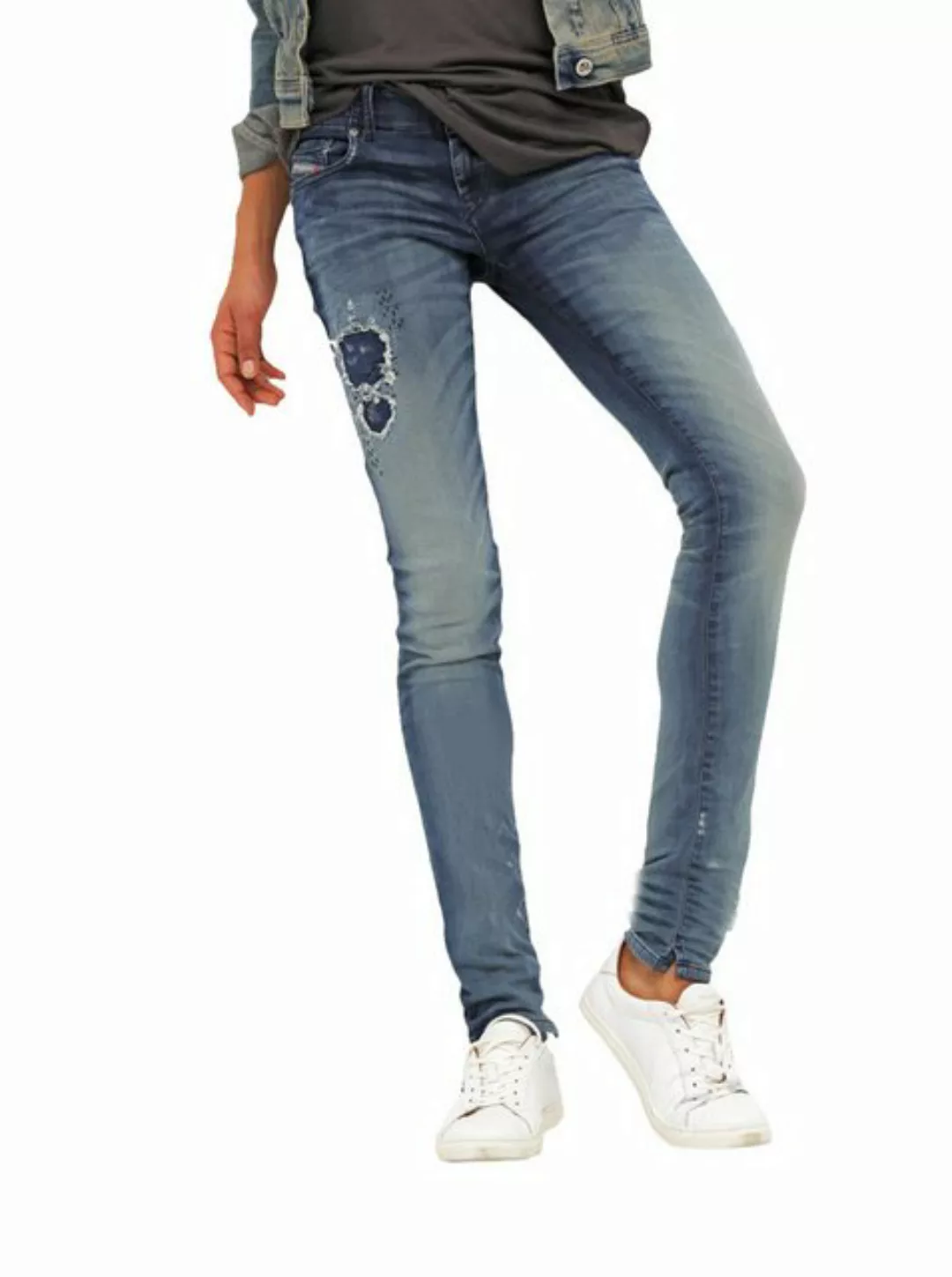 Diesel Skinny-fit-Jeans Diesel Damen Grupee-NE 0672F Sweat Pant Jeans Hose günstig online kaufen