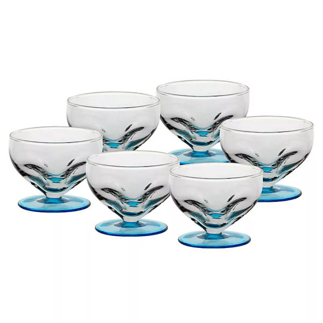 Eiscremeglas Liguria 6er-Set aqua ''Bambini'' (8,5cm) günstig online kaufen