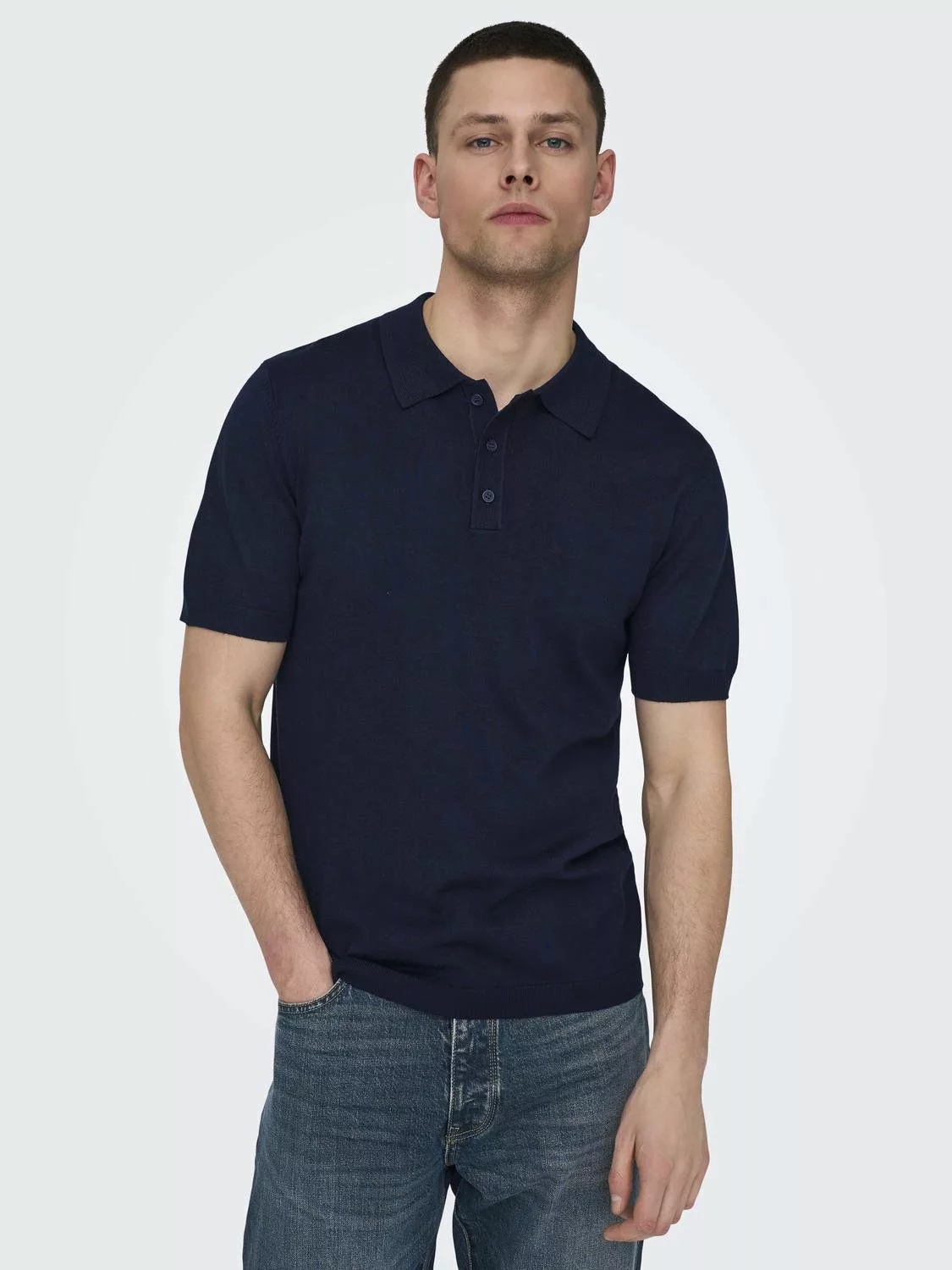 ONLY & SONS Poloshirt "ONSWYLER LIFE REG 14 SS POLO KNIT NOOS" günstig online kaufen